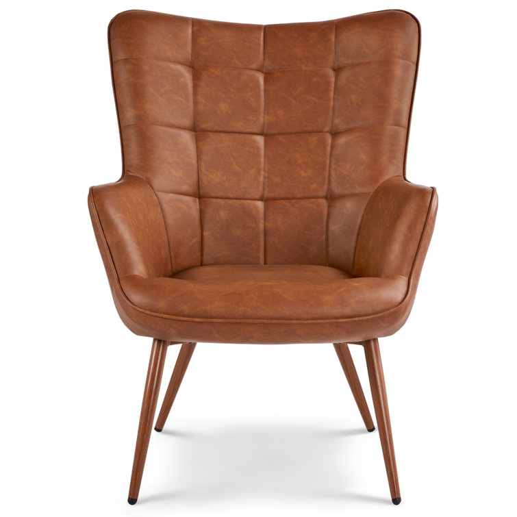 Pu leather on sale accent chair